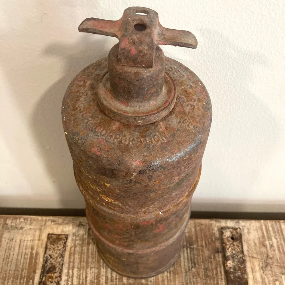 3 Vintage Bolser Corporation Roadside Flares Rusty Metal Decor Stackable